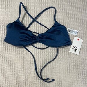 Billabong Deep Blue Bikini Top NWT.